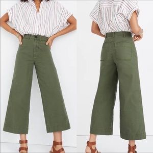 Madewell - Emmett Wide Leg Green Pants